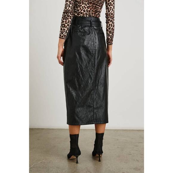 Rails Edem Faux Leather Midi Skirt in Black XS - Picture 3 of 3